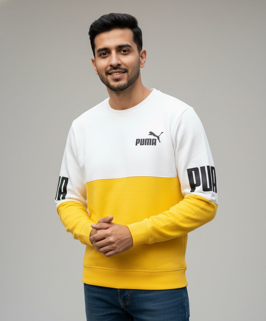 Crew Neck Sweatshirt Puma Design 470 GSM